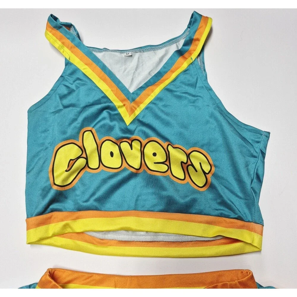 Bring It On Clovers Cheerleader Costume Set Top Skirt Size M Youth XS Adult NWOT